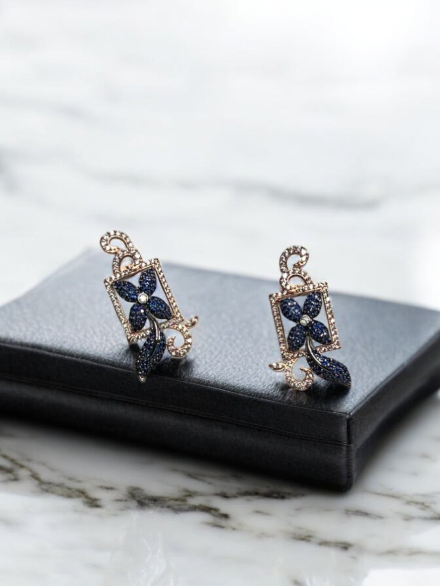 Blue Gold Amina Studs