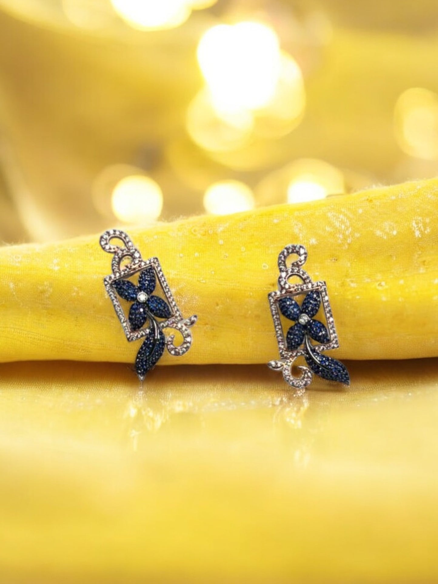 Blue Gold Amina Studs