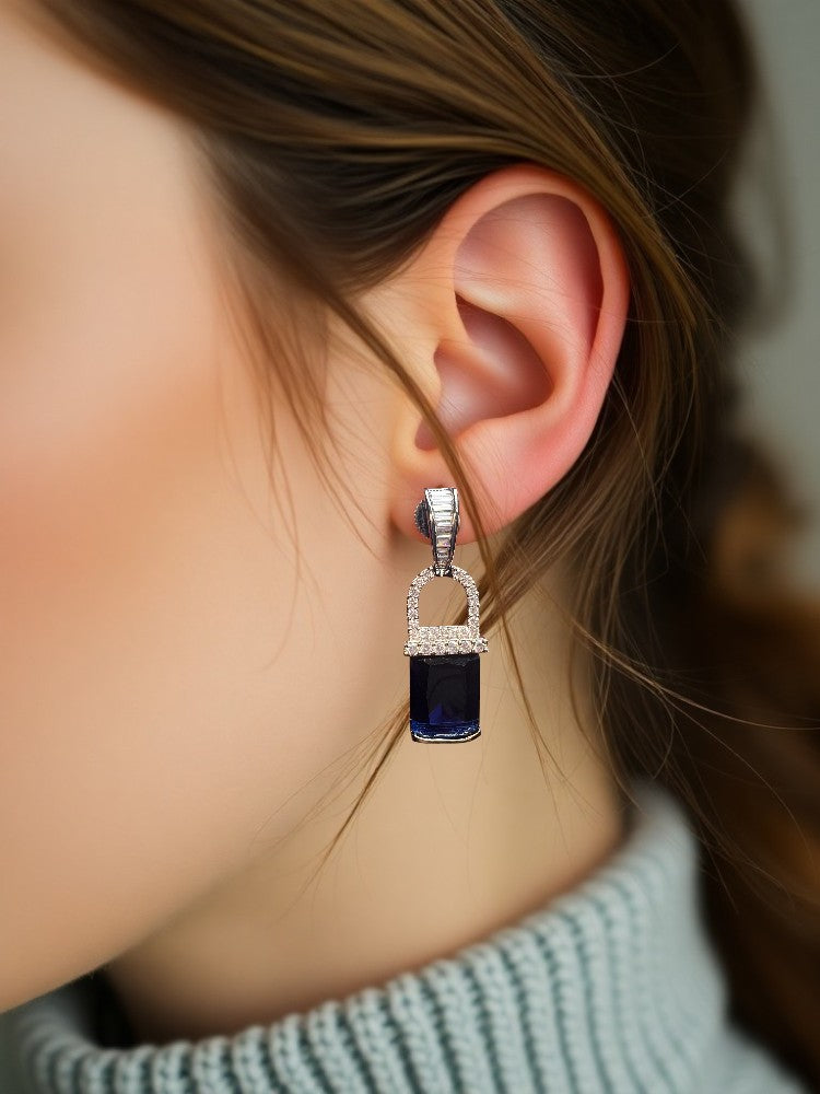 Blue Tanisha Drop Earrings
