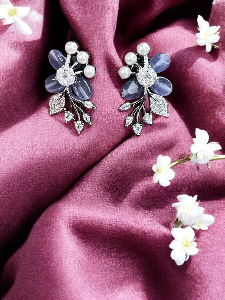 Purple Ira Stud Earrings