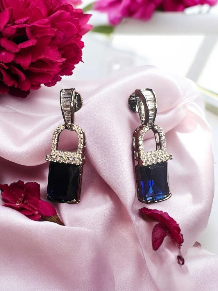 Blue Tanisha Drop Earrings