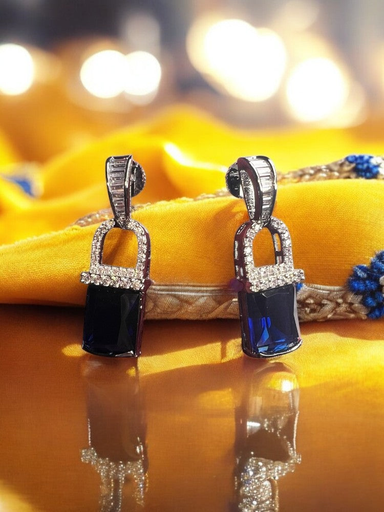 Blue Tanisha Drop Earrings