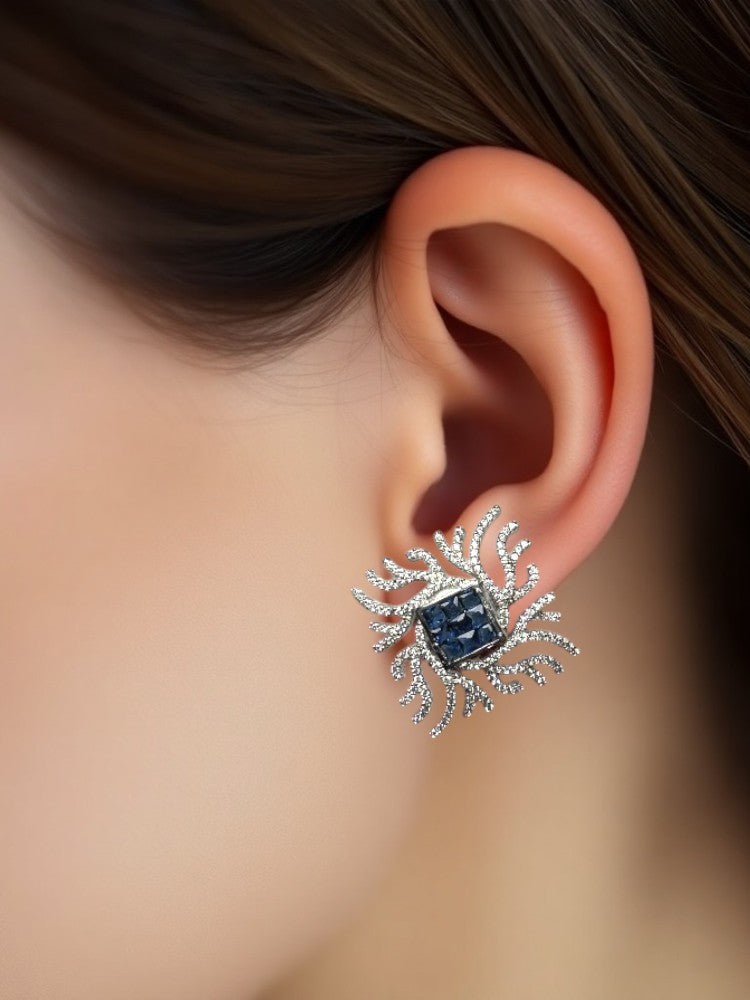 Blue Vanya Studs