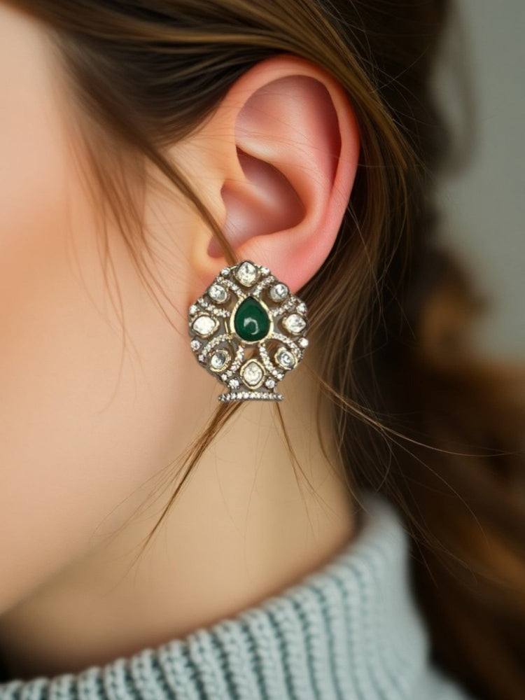 Emerald Reeti Studs