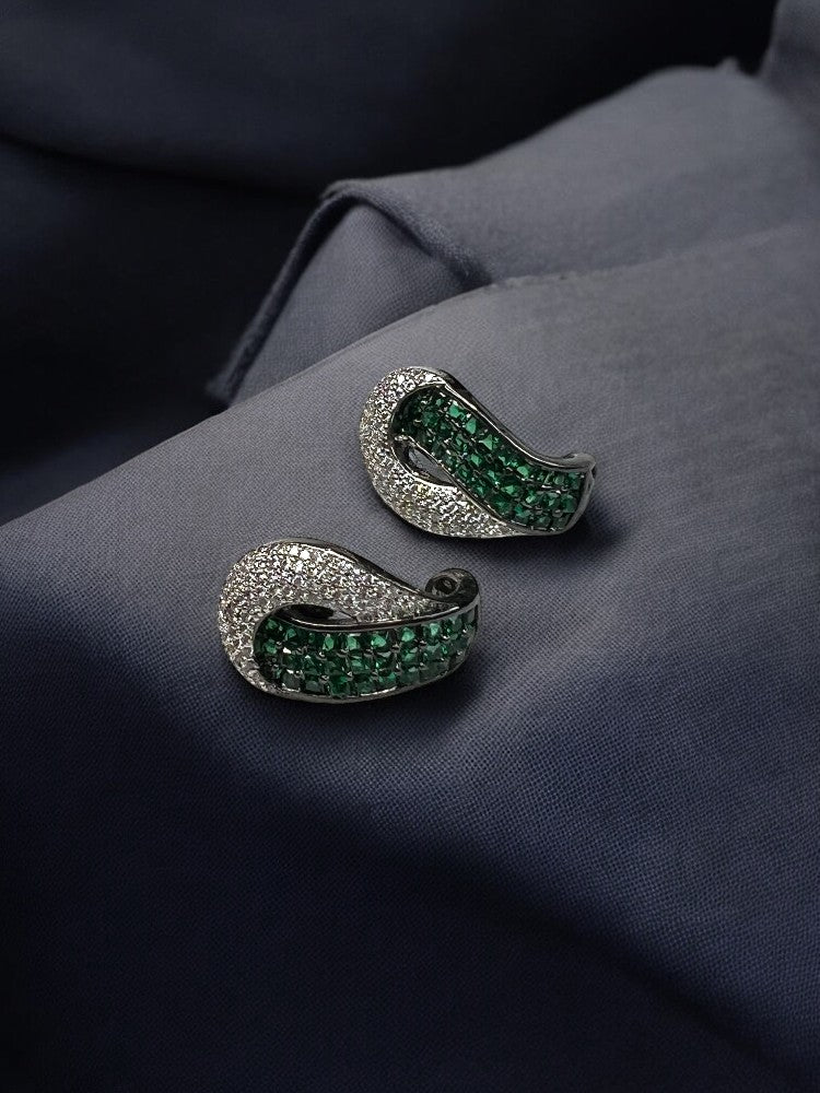 Emerald Vera Stud Earrings