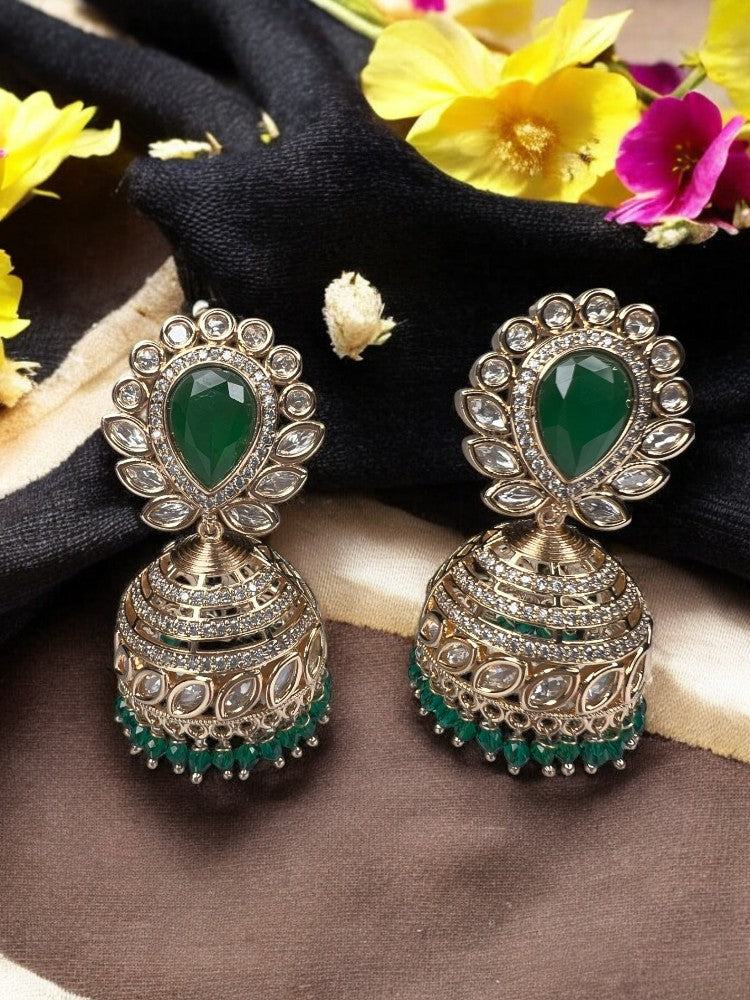 Emerald Heer Jhumkis
