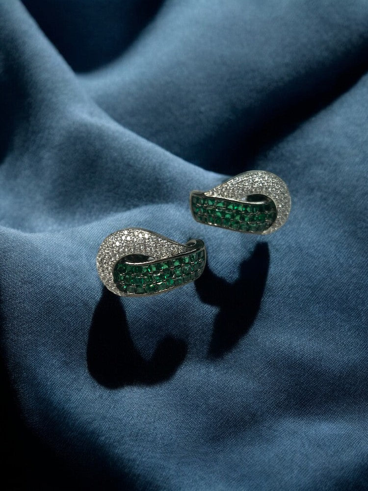 Emerald Vera Stud Earrings