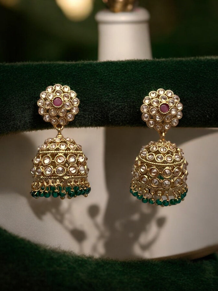 Gold Aarushi Jhumkis