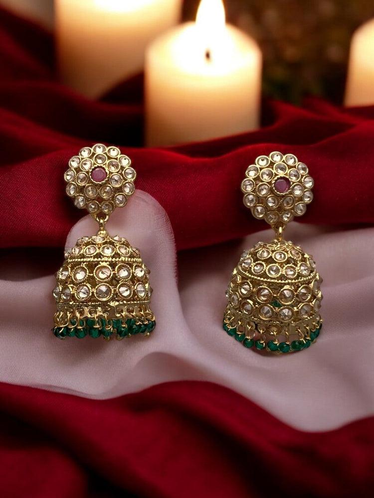 Gold Aarushi Jhumkis