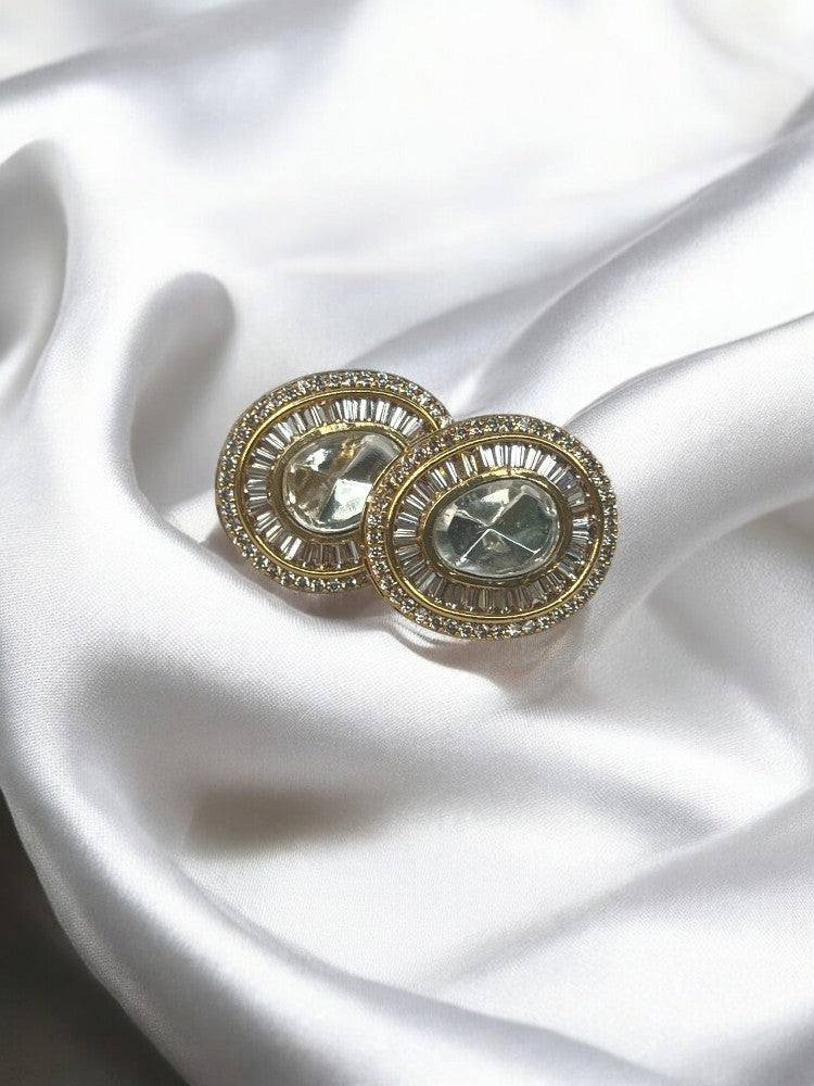 Golden Anisha Stud Earrings