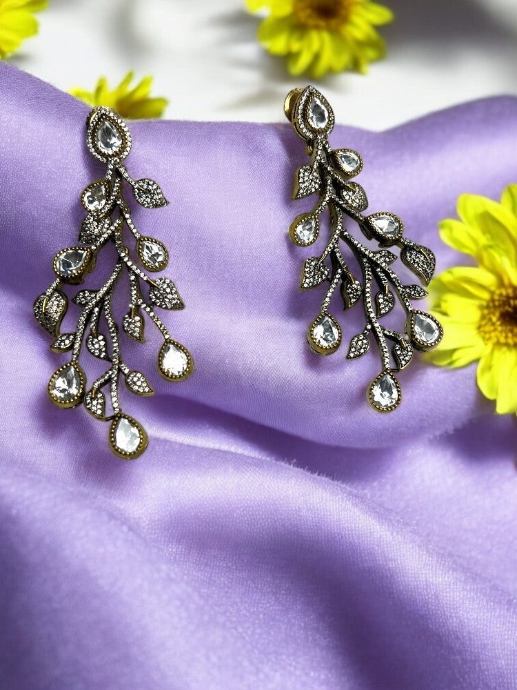 Golden Antique Kripa Dangler Earrings