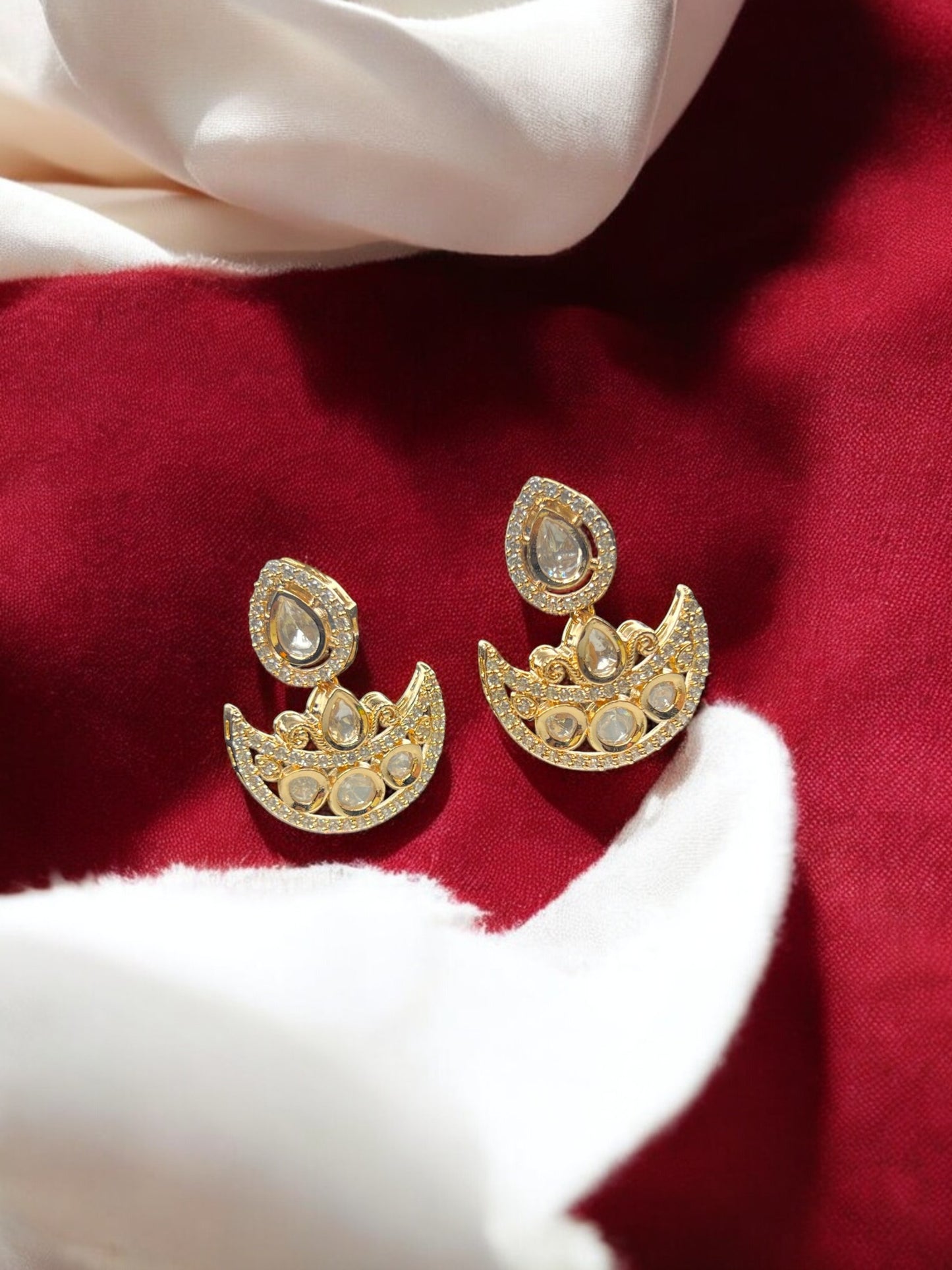 Golden Diyaa Drop Earrings