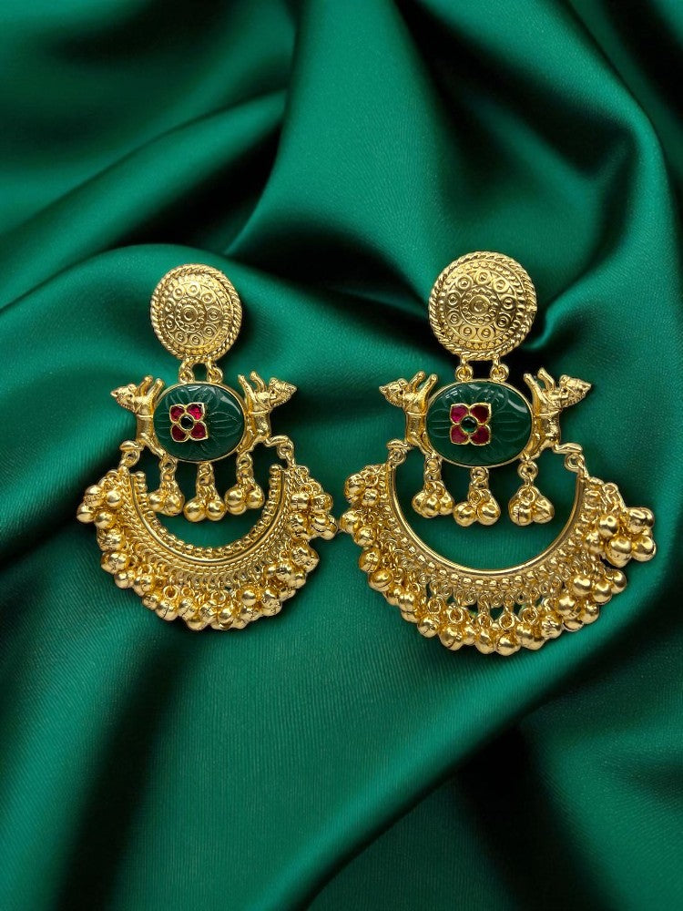 Brass Chandbali Earrings