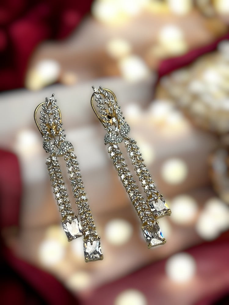 Golden Fiza Dangler Earrings
