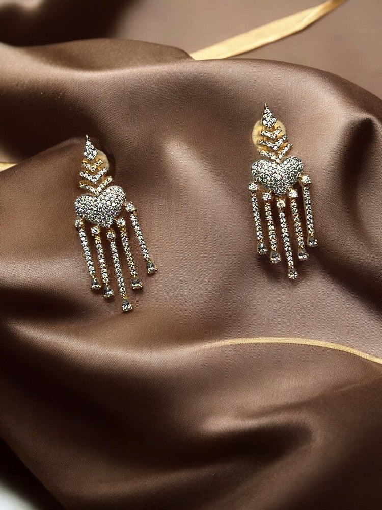 Golden Priya Drop Earrings