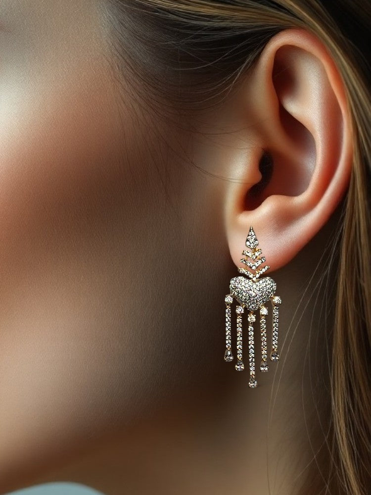 Golden Priya Drop Earrings