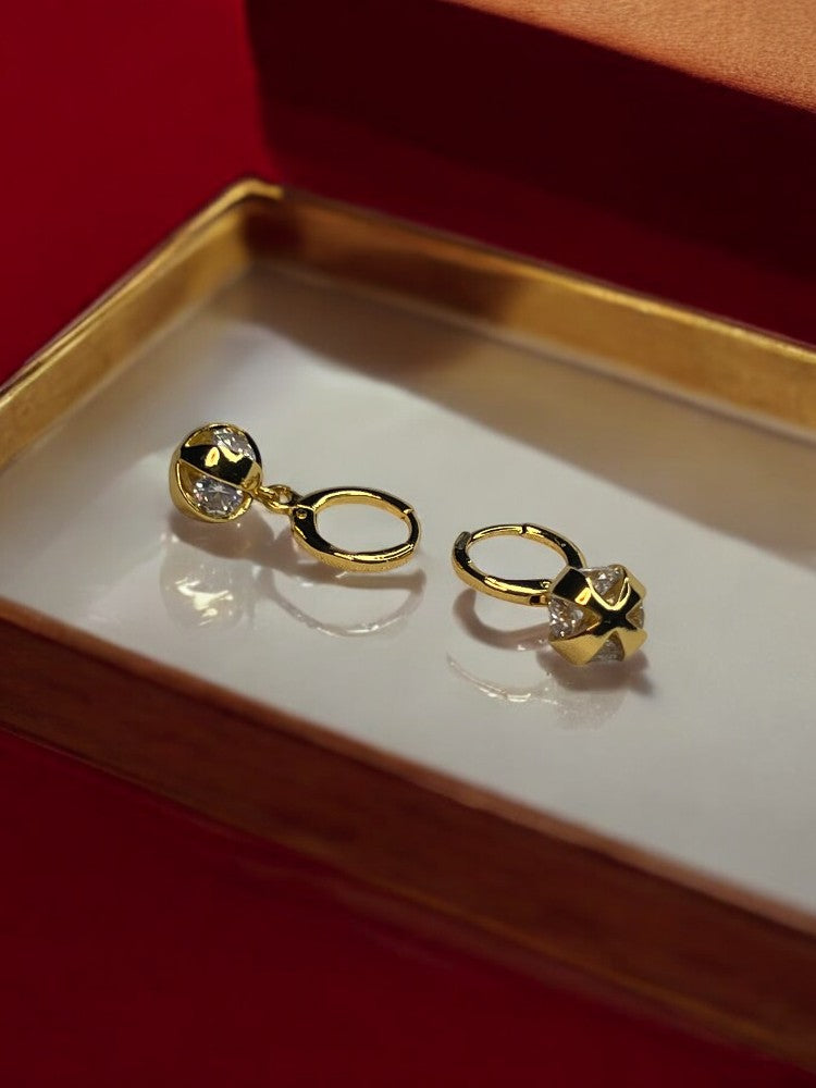 Golden Trisha Hoops