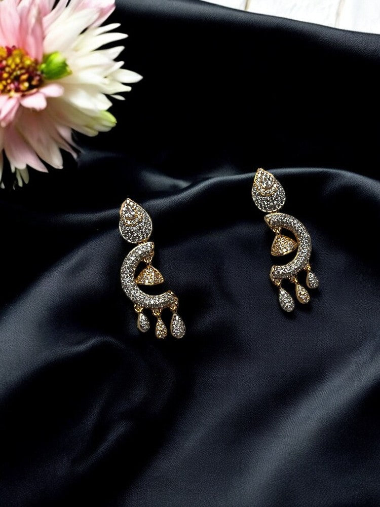 Golden Half Moon Dangler