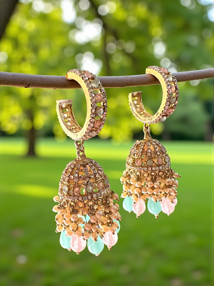 Multicolour Sheena Jhumki Earrings