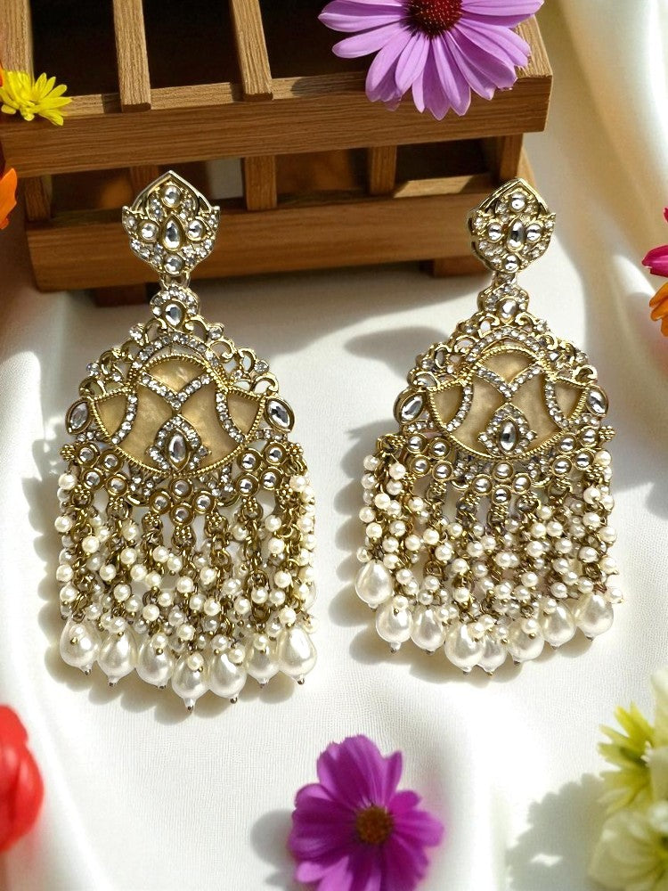 Ivory Lina Chandbali Earrings