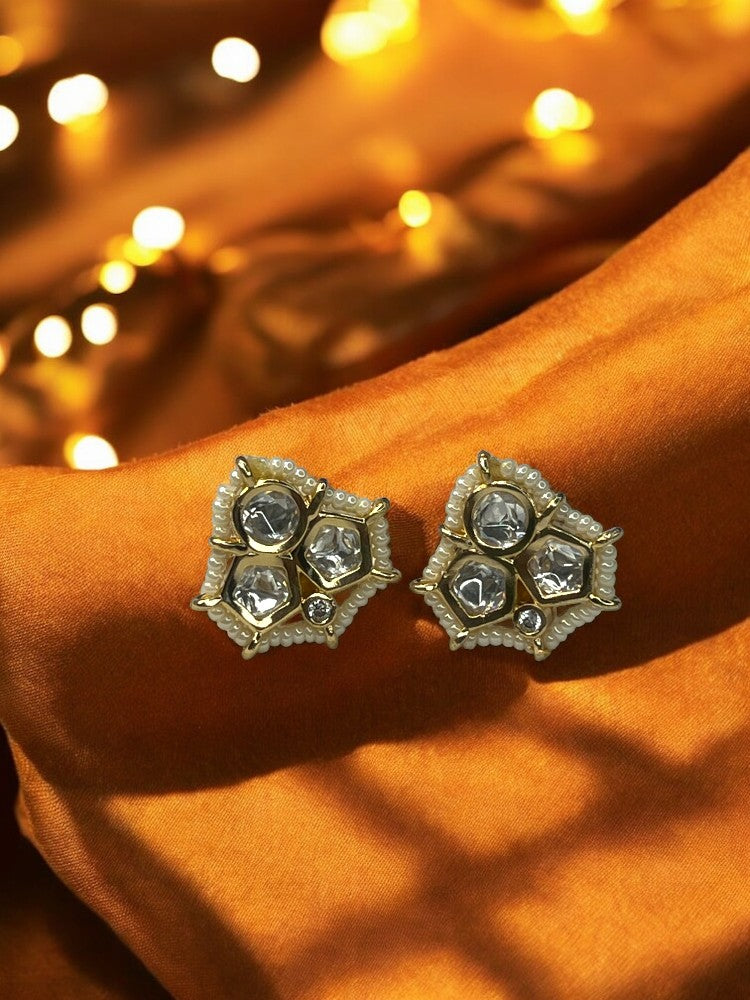 Ivory Ruhi Stud Earrings
