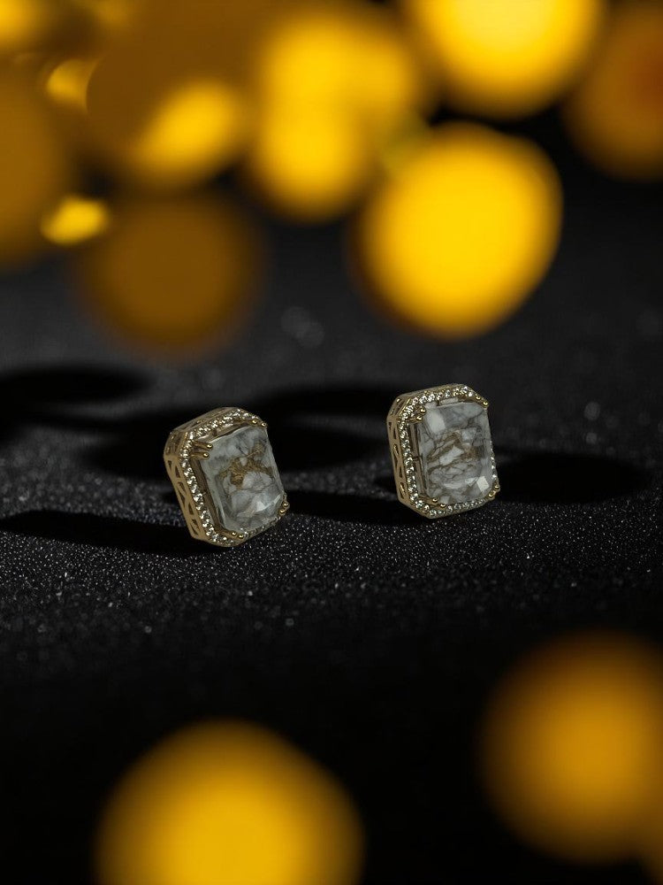 Ivory Zara Stud Earrings