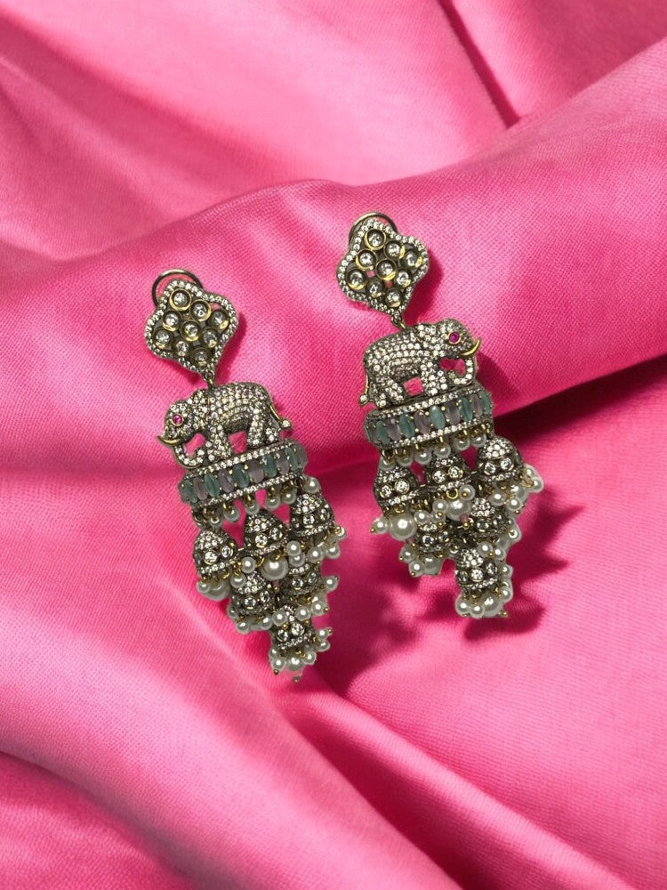 Multicolour Elephant Danglers