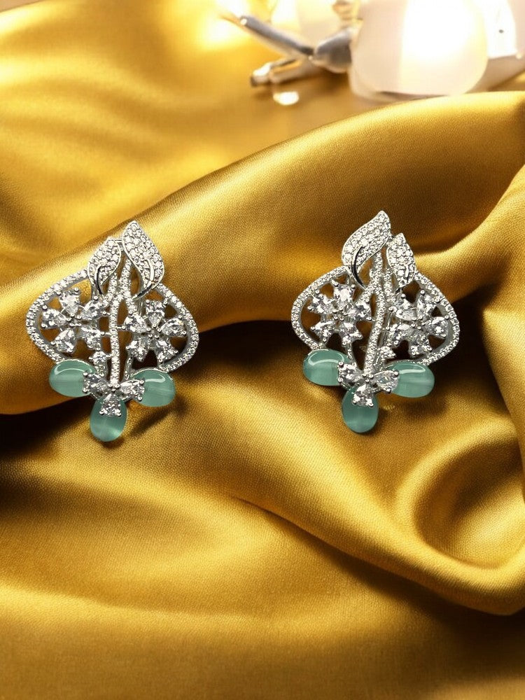 Mint Green Prachi Studs