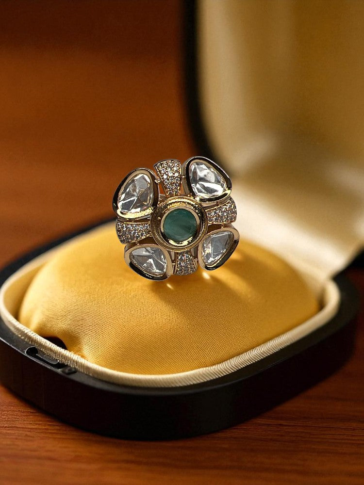 Mint Green Nisha adjustable Ring