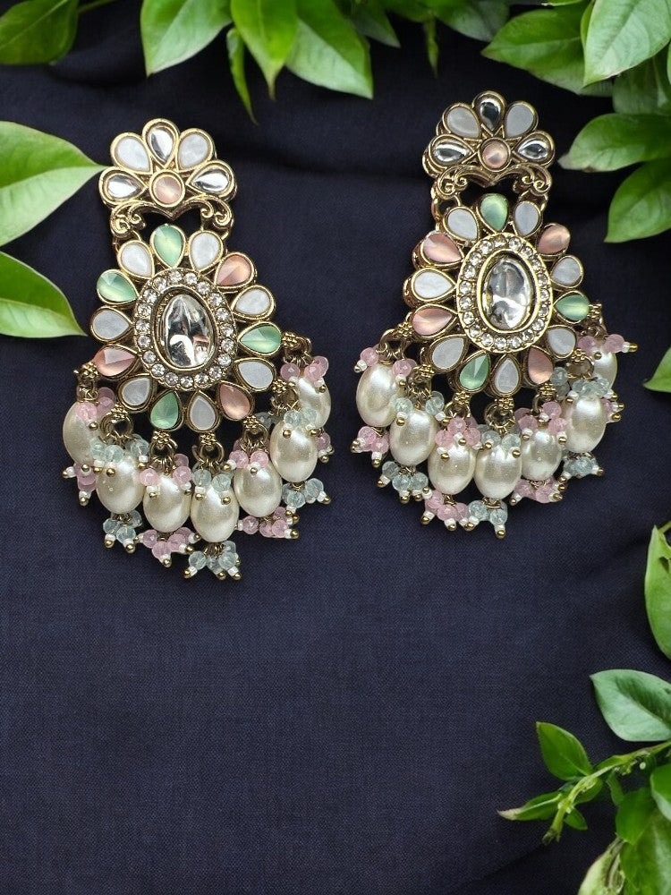 Multi Pearl Riya Chandbali