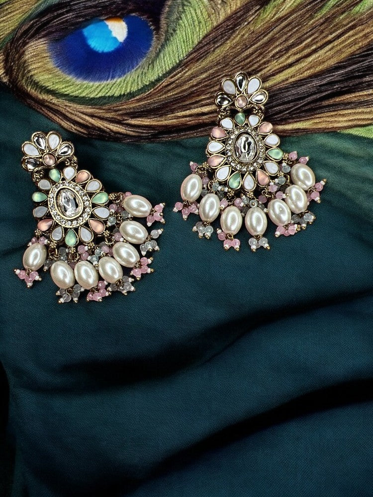 Multi Pearl Riya Chandbali
