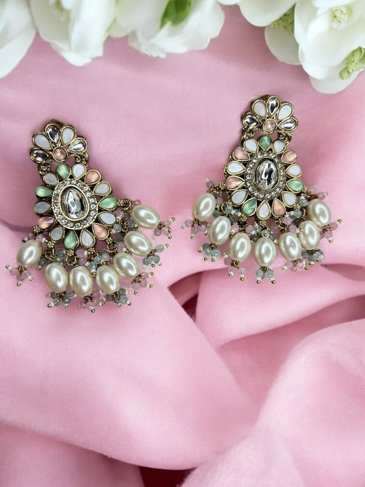 Multi Pearl Riya Chandbali