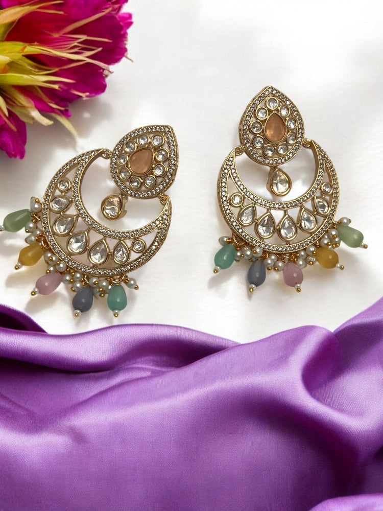 Multicolour Anika Chandbali