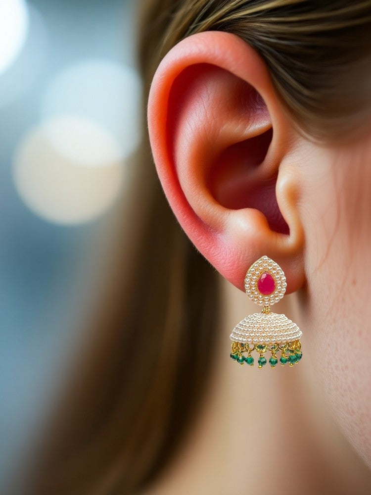 Multicolour Divya Jhumki Earrings