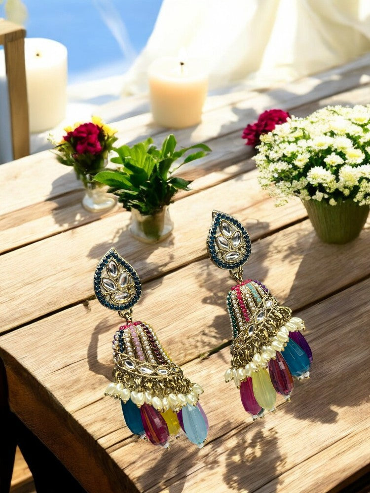 Multicolour Eshani Jhumki Earrings
