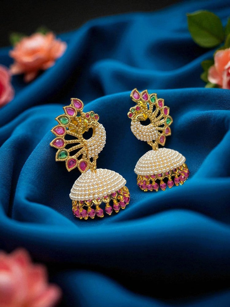 Multicolour Meera Jhumki Earrings