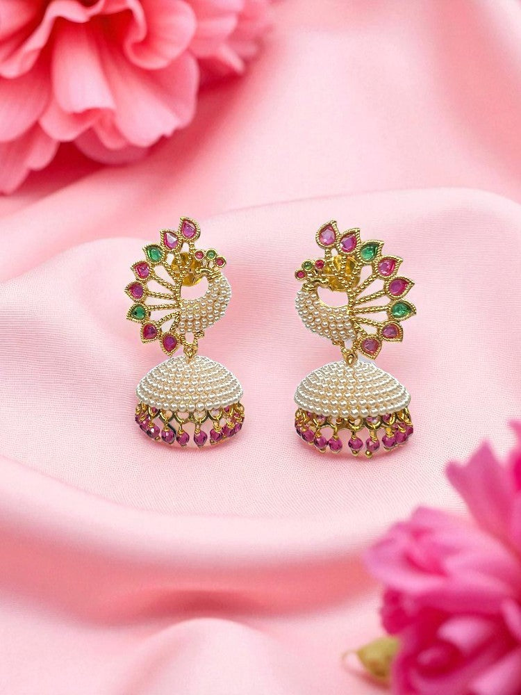 Multicolour Meera Jhumki Earrings