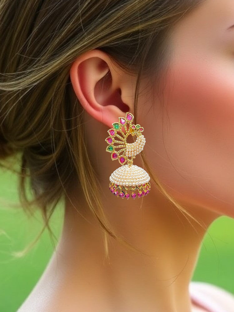 Multicolour Meera Jhumki Earrings