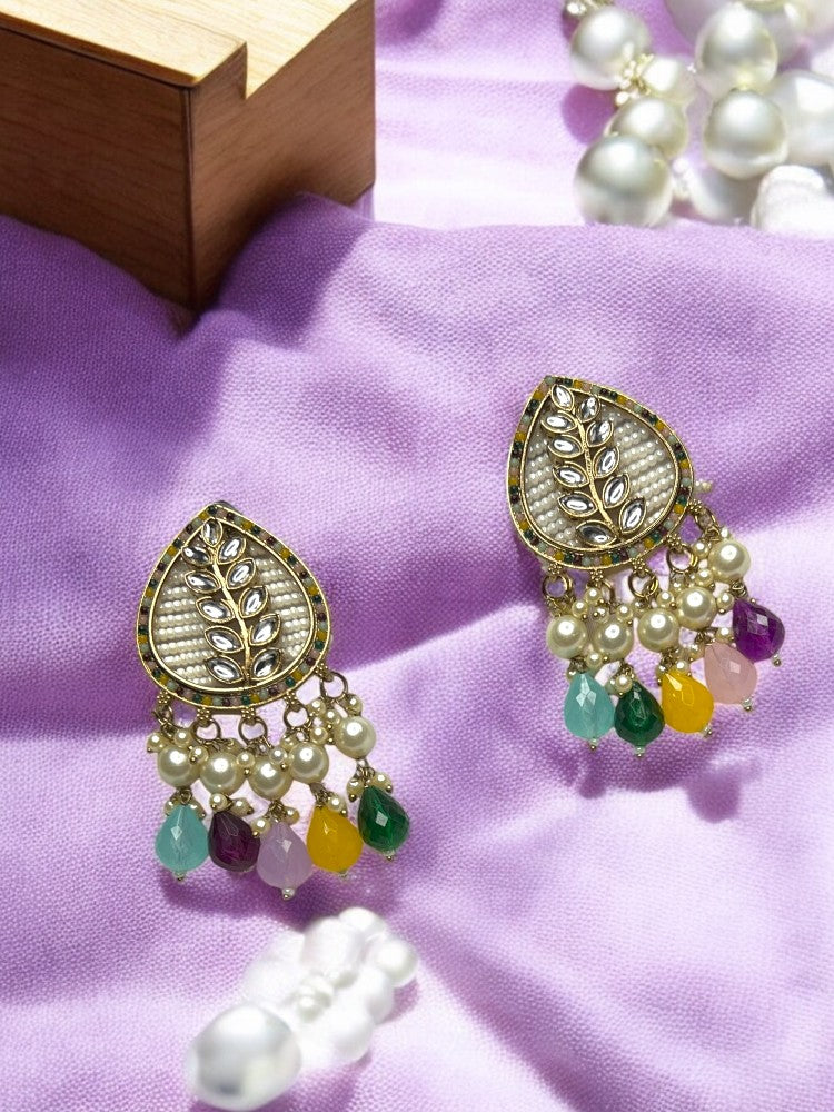 Multicolour Kiran Dangler Earrings
