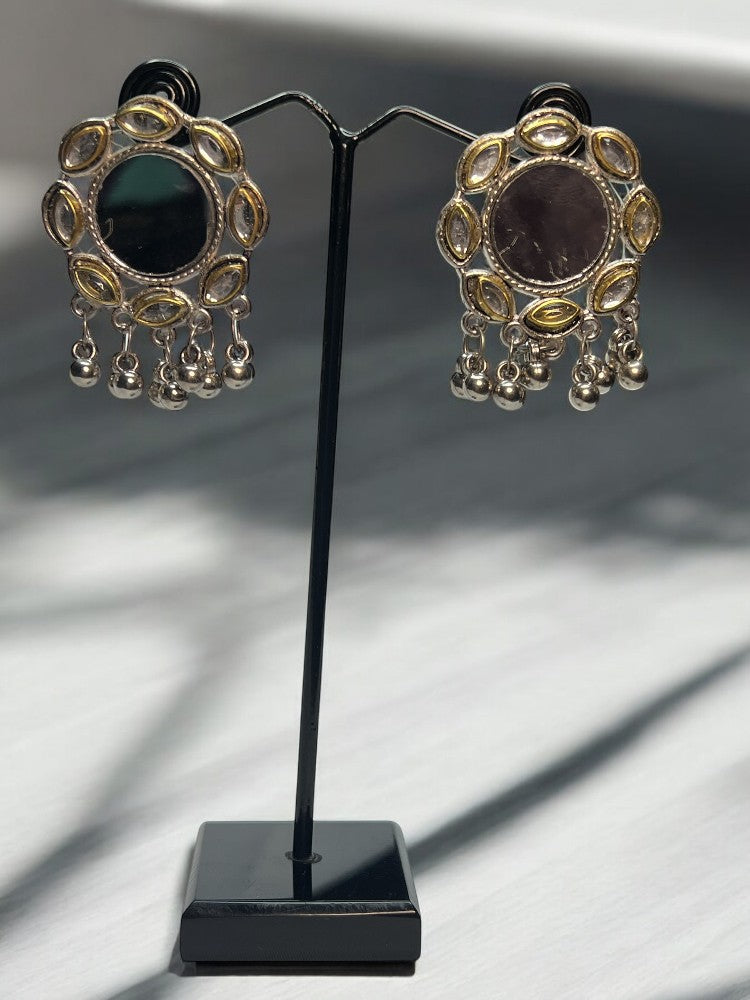 Oxidised Neeta Dangler Earrings