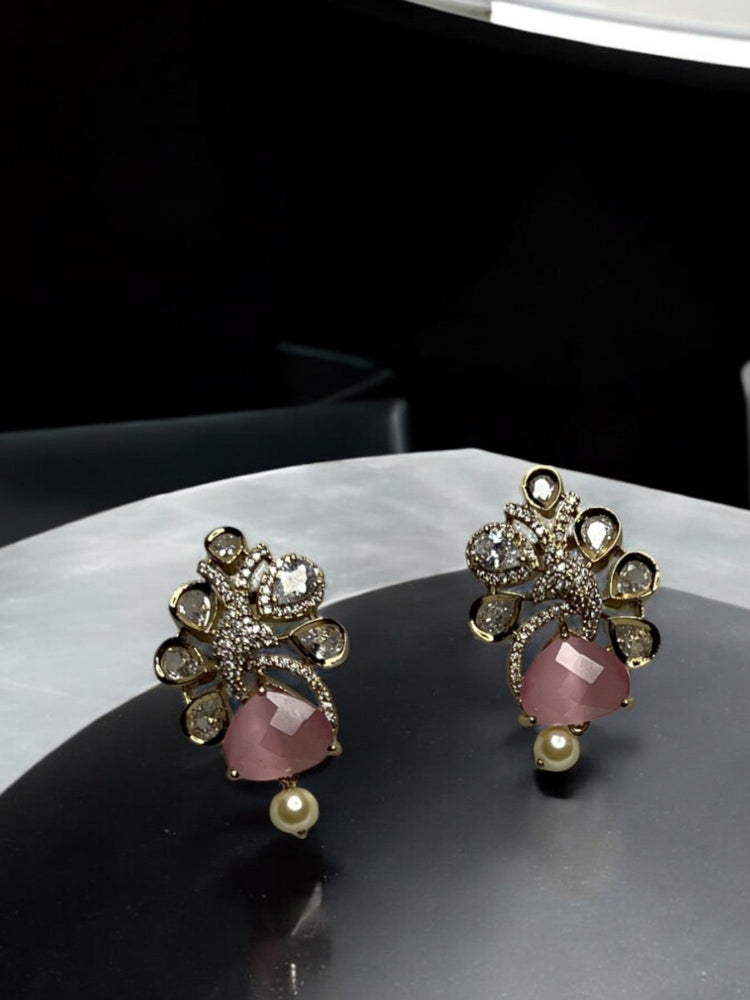 Pink Anvi Stud Earrings