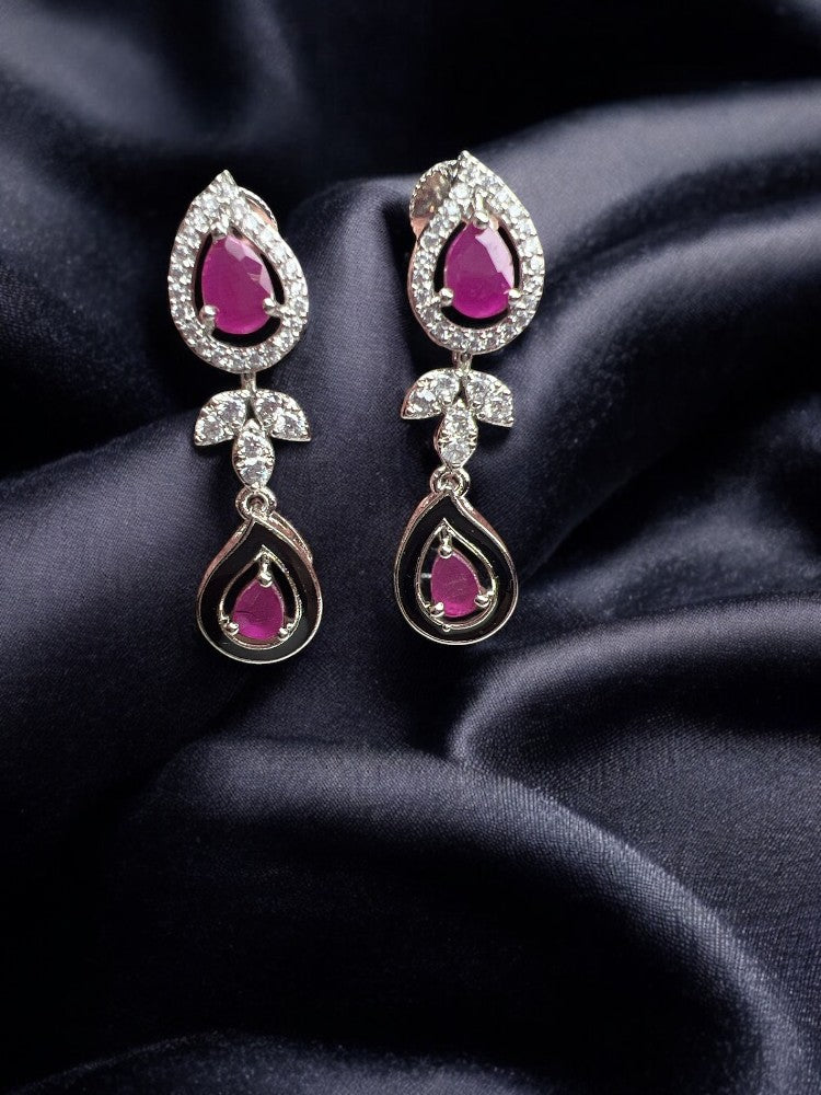 Pink Naina Drop Earrings