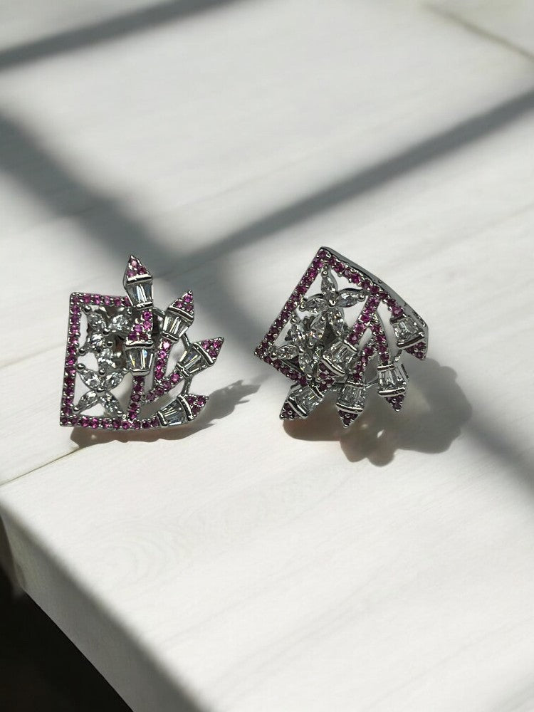 Pink Olivia Stud Earrings