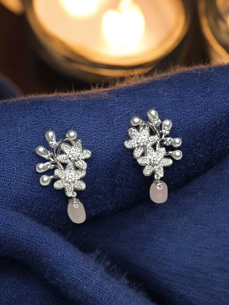 Pink Silver AD Studs