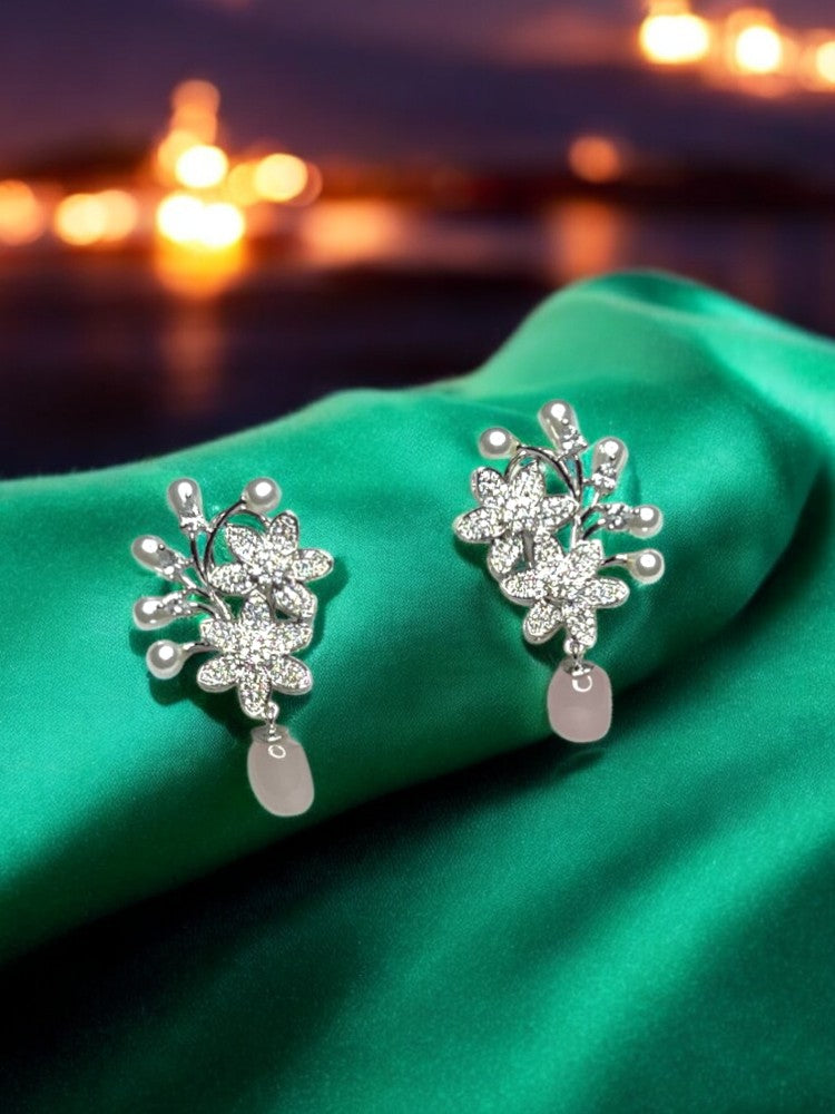 Pink Silver AD Studs