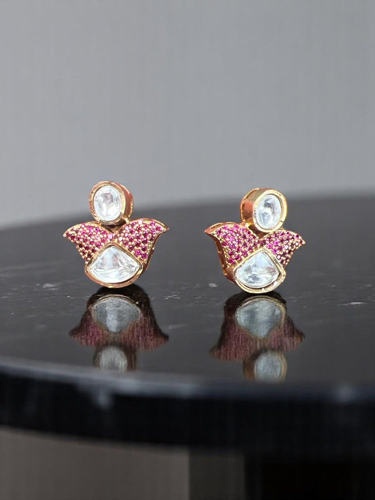 Pink Zoya Stud Earrings
