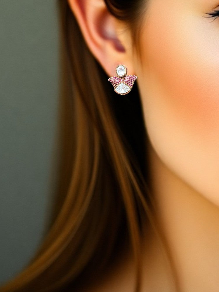 Pink Zoya Stud Earrings