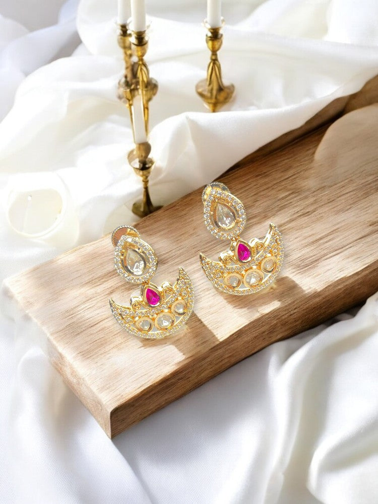 Pink Diyaa Drop Earrings