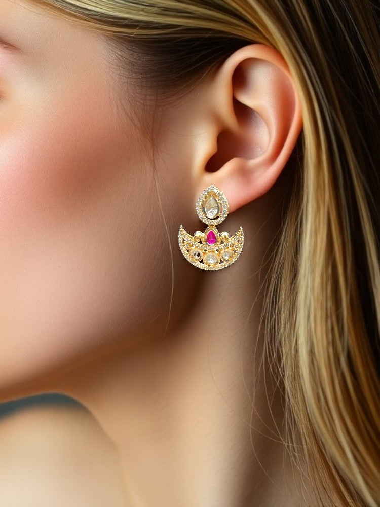 Pink Diyaa Drop Earrings