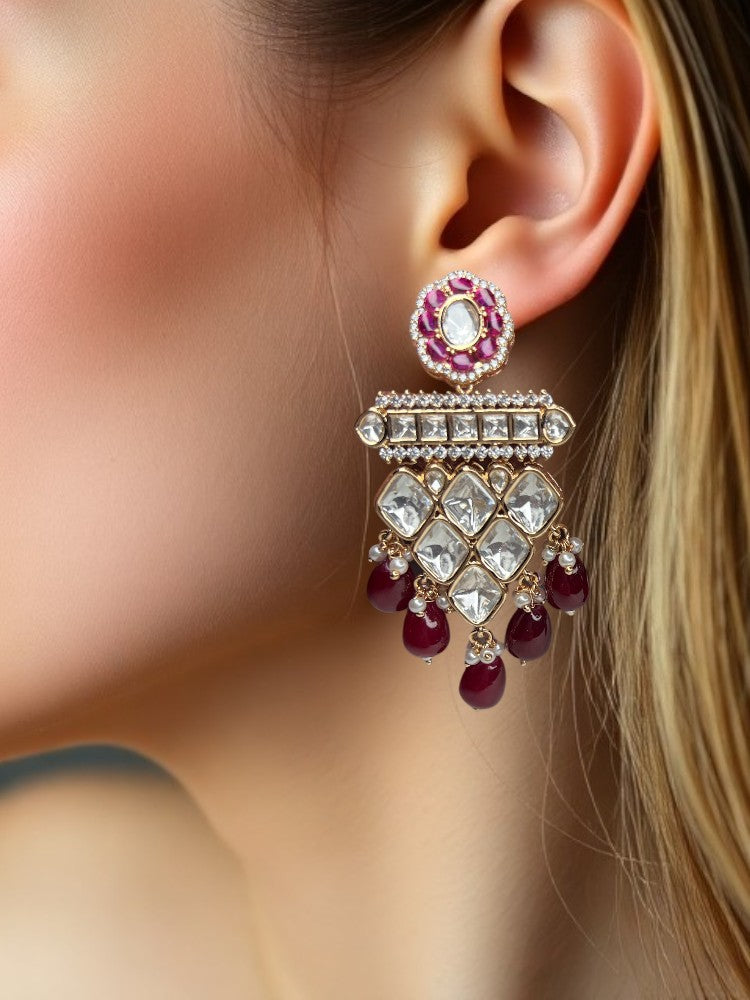 Ruby Idika Dangler Earrings